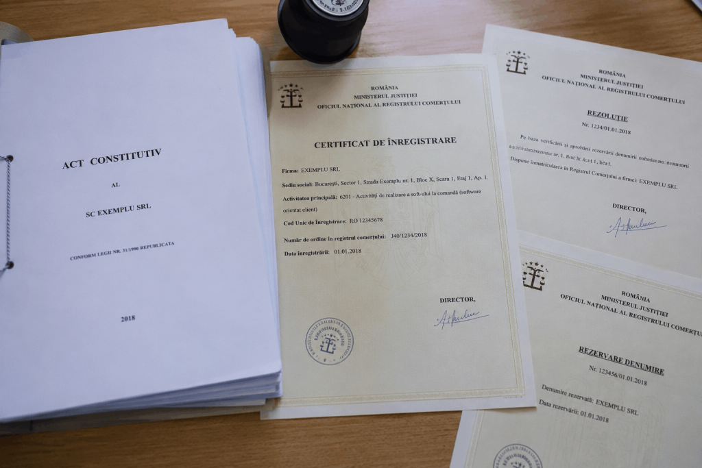 infiintare firma
